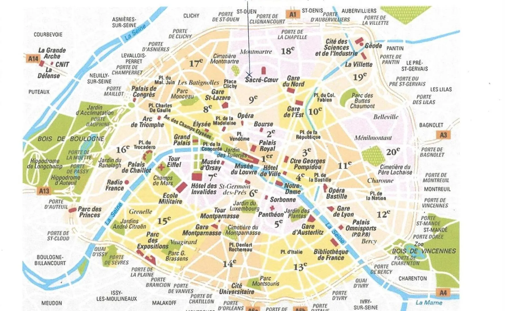 Paris Sacre Coeur Montmartre Et Tour Eiffel, 8 People, Apartment 0*,